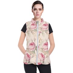 Roses-58 Women s Puffer Vest by nateshop