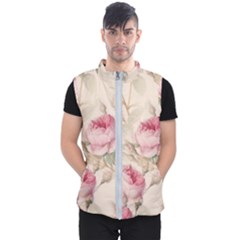 Roses-58 Men s Puffer Vest by nateshop