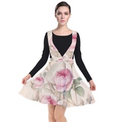 Roses-58 Plunge Pinafore Dress by nateshop