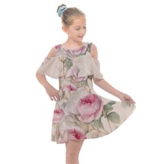 Roses-58 Kids  Shoulder Cutout Chiffon Dress by nateshop