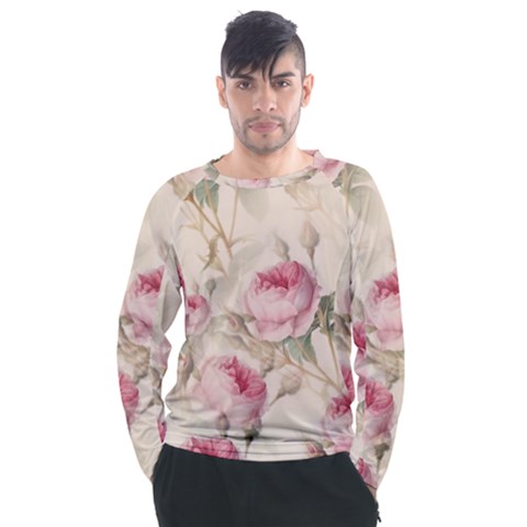 Roses-58 Men s Long Sleeve Raglan Tee by nateshop