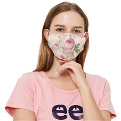 Roses-58 Fitted Cloth Face Mask (adult) by nateshop