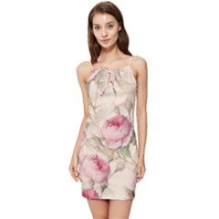 Roses-58 Summer Tie Front Dress by nateshop