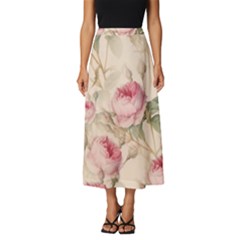 Roses-58 Classic Midi Chiffon Skirt