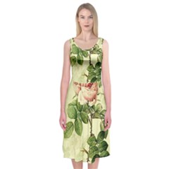 Roses-59 Midi Sleeveless Dress by nateshop