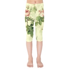 Roses-59 Kids  Capri Leggings  by nateshop