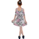 Roses-pink-elegan Kids  Shoulder Cutout Chiffon Dress View2