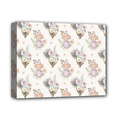 Roses-white Deluxe Canvas 14  X 11  (stretched) by nateshop