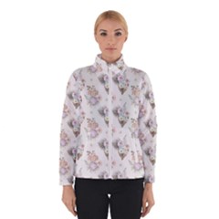 Roses-white Women s Bomber Jacket