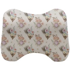 Roses-white Head Support Cushion by nateshop