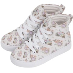 Roses-white Kids  Hi-top Skate Sneakers by nateshop