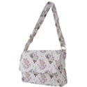 Roses-white Full Print Messenger Bag (S) View1