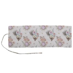 Roses-white Roll Up Canvas Pencil Holder (m) by nateshop