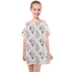 Roses-white Kids  One Piece Chiffon Dress by nateshop