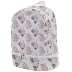 Roses-white Zip Bottom Backpack by nateshop