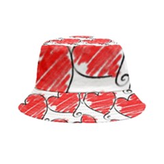 Seamless-heart-red Inside Out Bucket Hat by nateshop