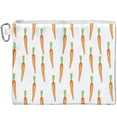 Carrot Canvas Cosmetic Bag (xxxl) by SychEva