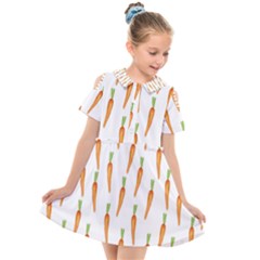 Carrot Kids  Short Sleeve Shirt Dress by SychEva