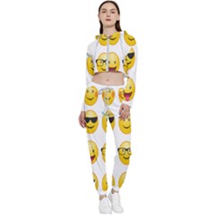 Smilie 123 Cropped Zip Up Lounge Set by nateshop