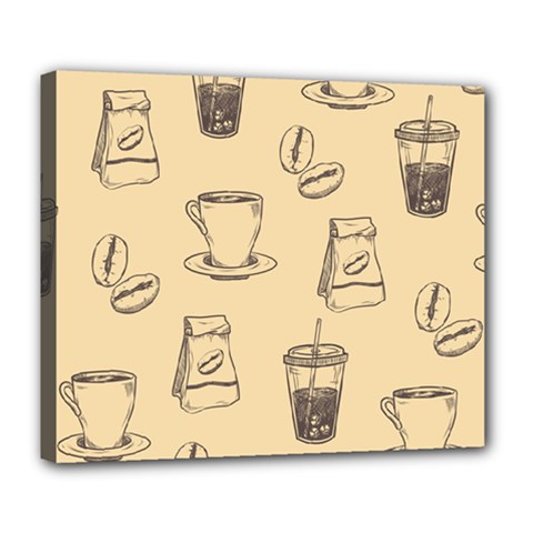 Coffee-56 Deluxe Canvas 24  X 20  (stretched) by nateshop