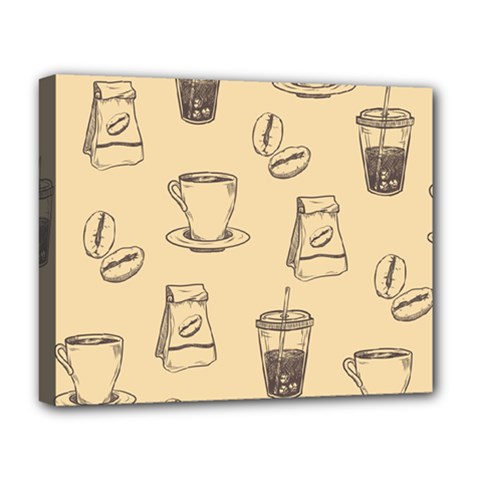 Coffee-56 Deluxe Canvas 20  X 16  (stretched) by nateshop