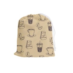 Coffee-56 Drawstring Pouch (large) by nateshop