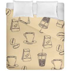 Coffee-56 Duvet Cover Double Side (california King Size) by nateshop