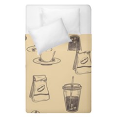 Coffee-56 Duvet Cover Double Side (single Size) by nateshop