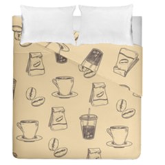 Coffee-56 Duvet Cover Double Side (queen Size) by nateshop