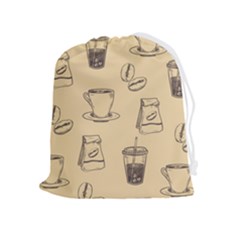 Coffee-56 Drawstring Pouch (xl) by nateshop