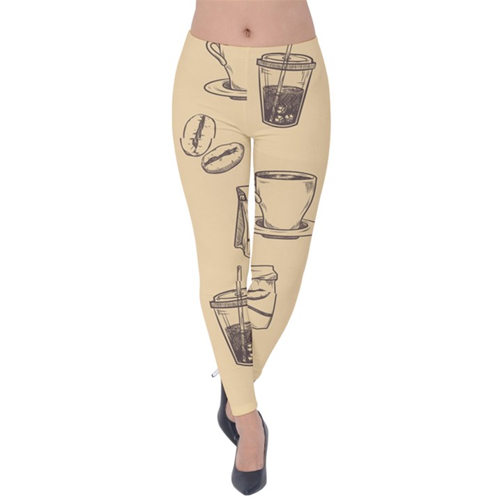 Coffee-56 Velvet Leggings