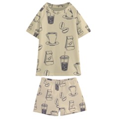 Coffee-56 Kids  Swim Tee And Shorts Set by nateshop