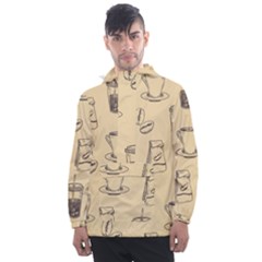 Coffee-56 Men s Front Pocket Pullover Windbreaker by nateshop