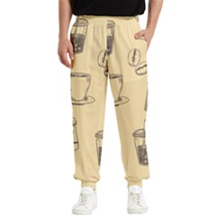 Coffee-56 Men s Elastic Waist Pants