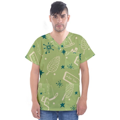 Angel-1 Men s V-neck Scrub Top by nateshop