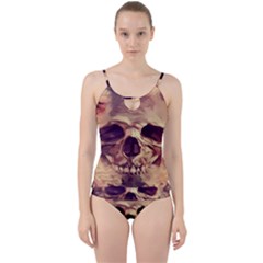 Day-of-the-dead Cut Out Top Tankini Set by nateshop