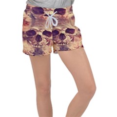 Day-of-the-dead Women s Velour Lounge Shorts by nateshop