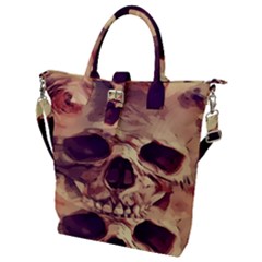 Day-of-the-dead Buckle Top Tote Bag by nateshop