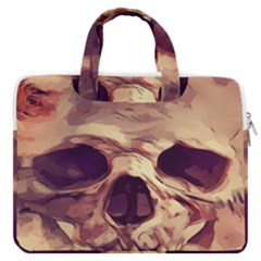 Day-of-the-dead Macbook Pro 13  Double Pocket Laptop Bag by nateshop