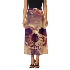 Day-of-the-dead Classic Midi Chiffon Skirt by nateshop