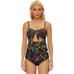 Fabric-65 Knot Front One-piece Swimsuit