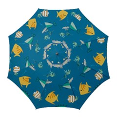 Fish-73 Golf Umbrellas by nateshop