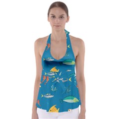 Fish-73 Babydoll Tankini Top by nateshop