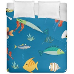 Fish-73 Duvet Cover Double Side (california King Size) by nateshop