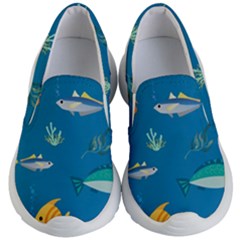 Fish-73 Kids Lightweight Slip Ons by nateshop