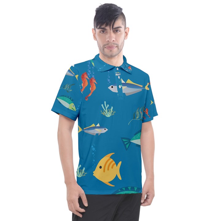 Fish-73 Men s Polo Tee