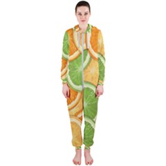 Fruits-orange Hooded Jumpsuit (ladies)