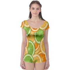 Fruits-orange Boyleg Leotard  by nateshop