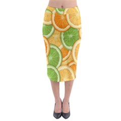 Fruits-orange Midi Pencil Skirt by nateshop