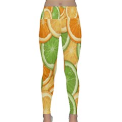 Fruits-orange Lightweight Velour Classic Yoga Leggings by nateshop